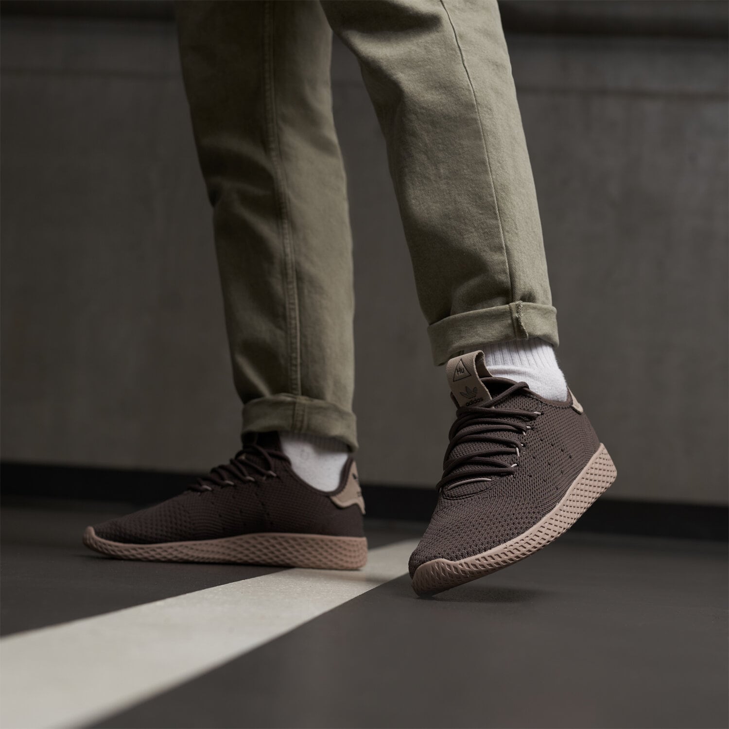 ことちゃん adidas PW Tennis Hu グレー 8.5 Buty męskie adidas