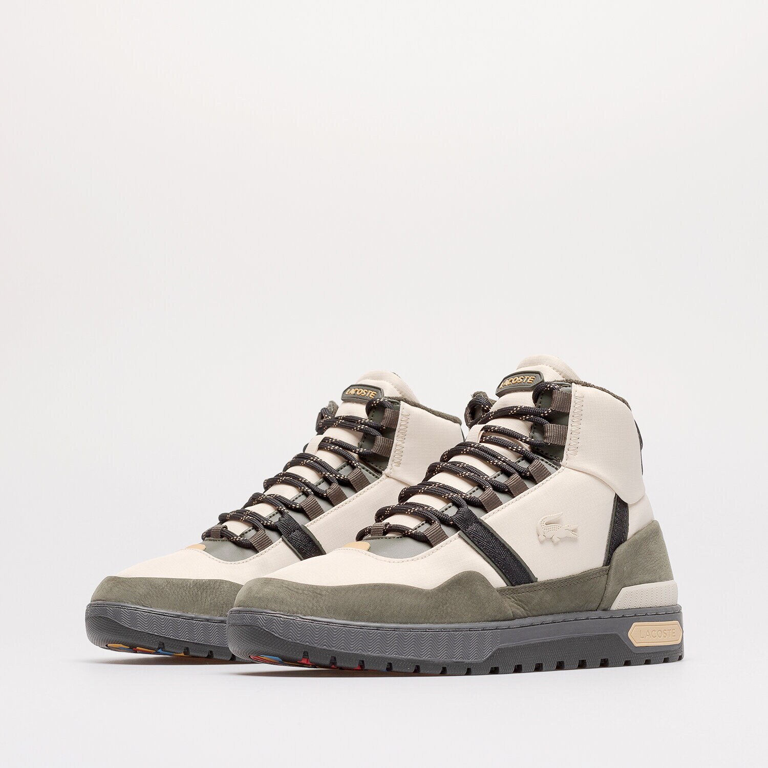 イネビタブル LACOSTE T-CLIP WNTR MID 222 2 744SMA00651Y5 BEŻOWY | Męskie Buty