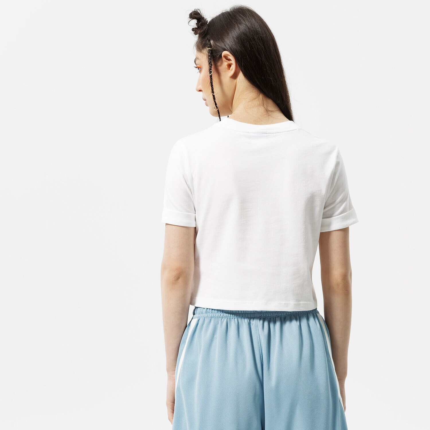 ADIDAS TOP CROP TOP GN2803 BIAŁY | Damskie Koszulki w Sizeer