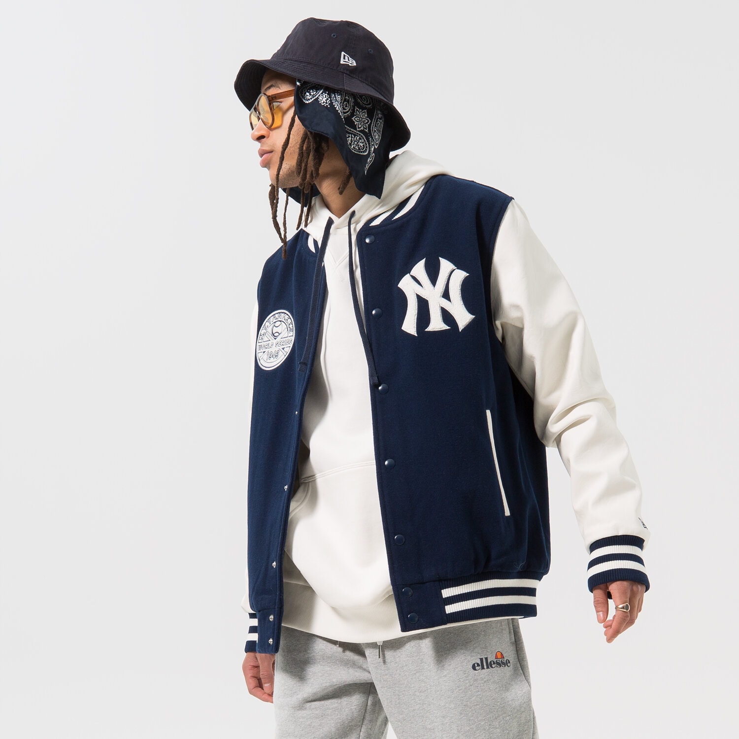 NEW YORK YANKEES REVERSIVLE クラシックジャケット JH Design NEW YORK YANKEES WORLD SERIES CHAMPIONS REVERSIBLE