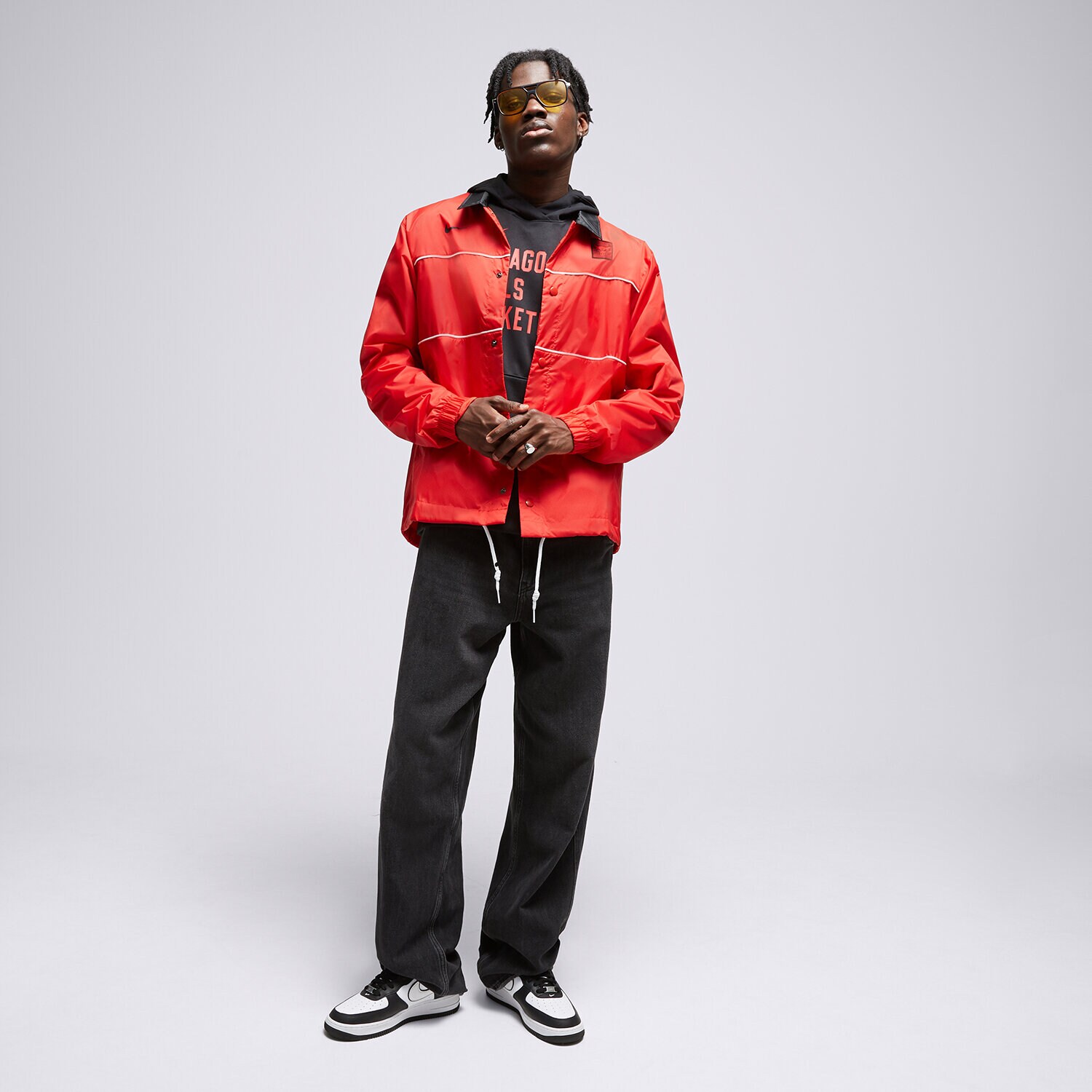 NIKE KURTKA CHI MNK JKT LTWT CTS NBA FB4254-657 CZERWONY | Męskie