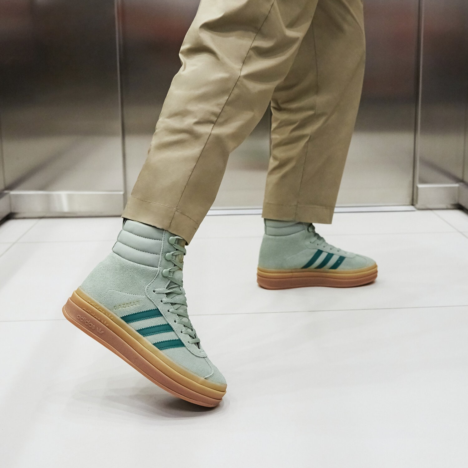 ADIDAS GAZELLE BOOT W ID6982 ZIELONY | Damskie Buty zimowe w Sizeer