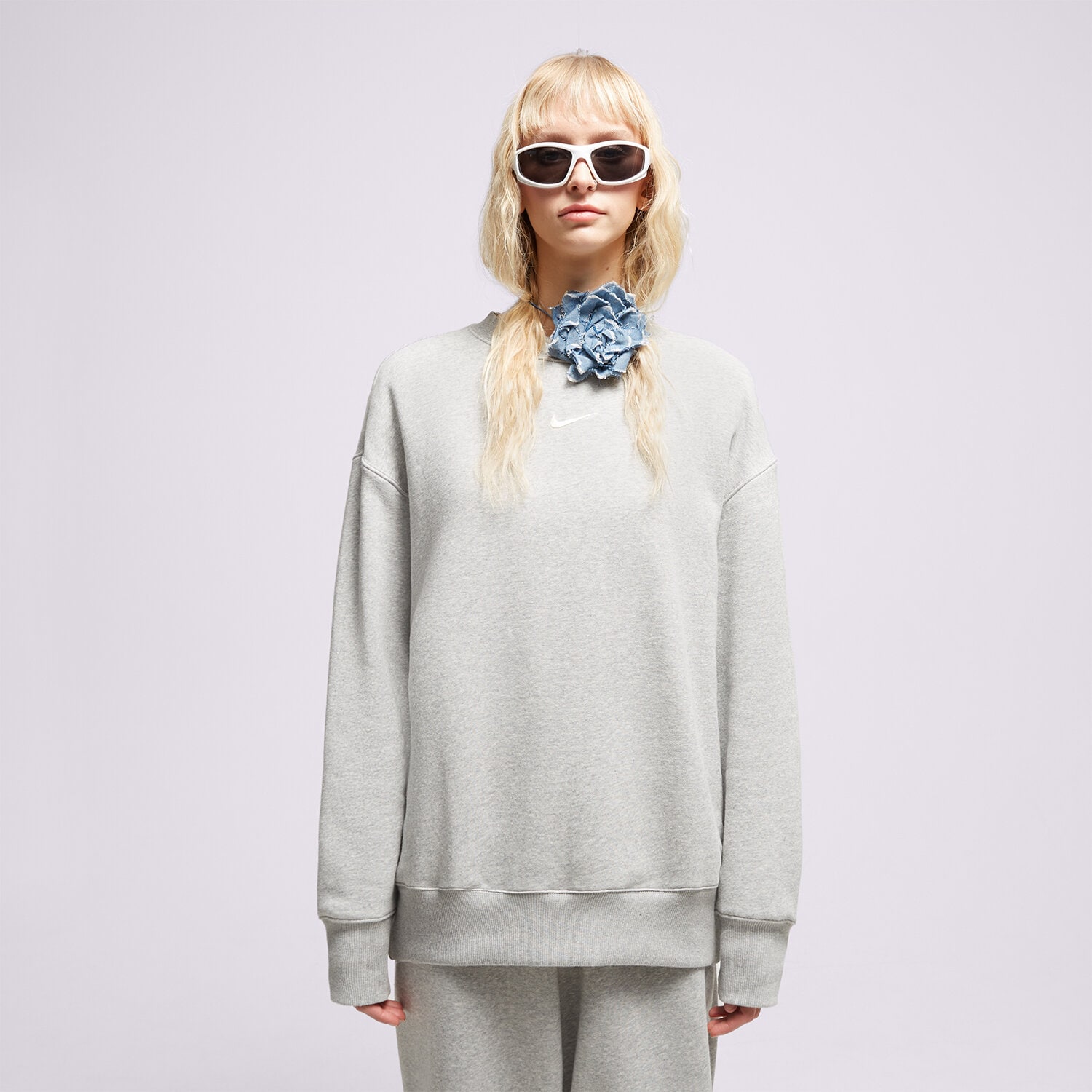 Nike Bluza W Nsw Phnx Flc Crew Os
