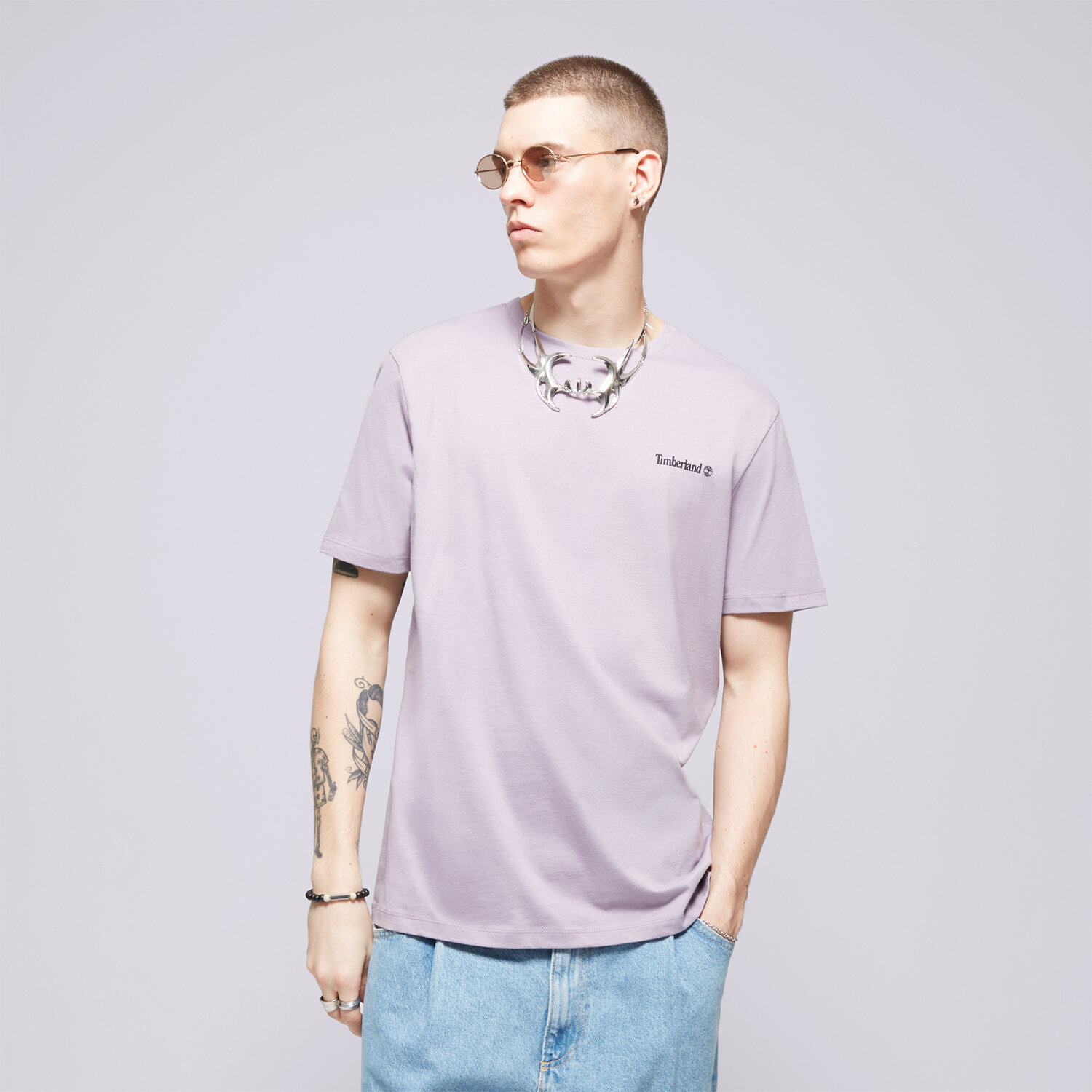 Timberland T-Shirt Small Logo Print Tee