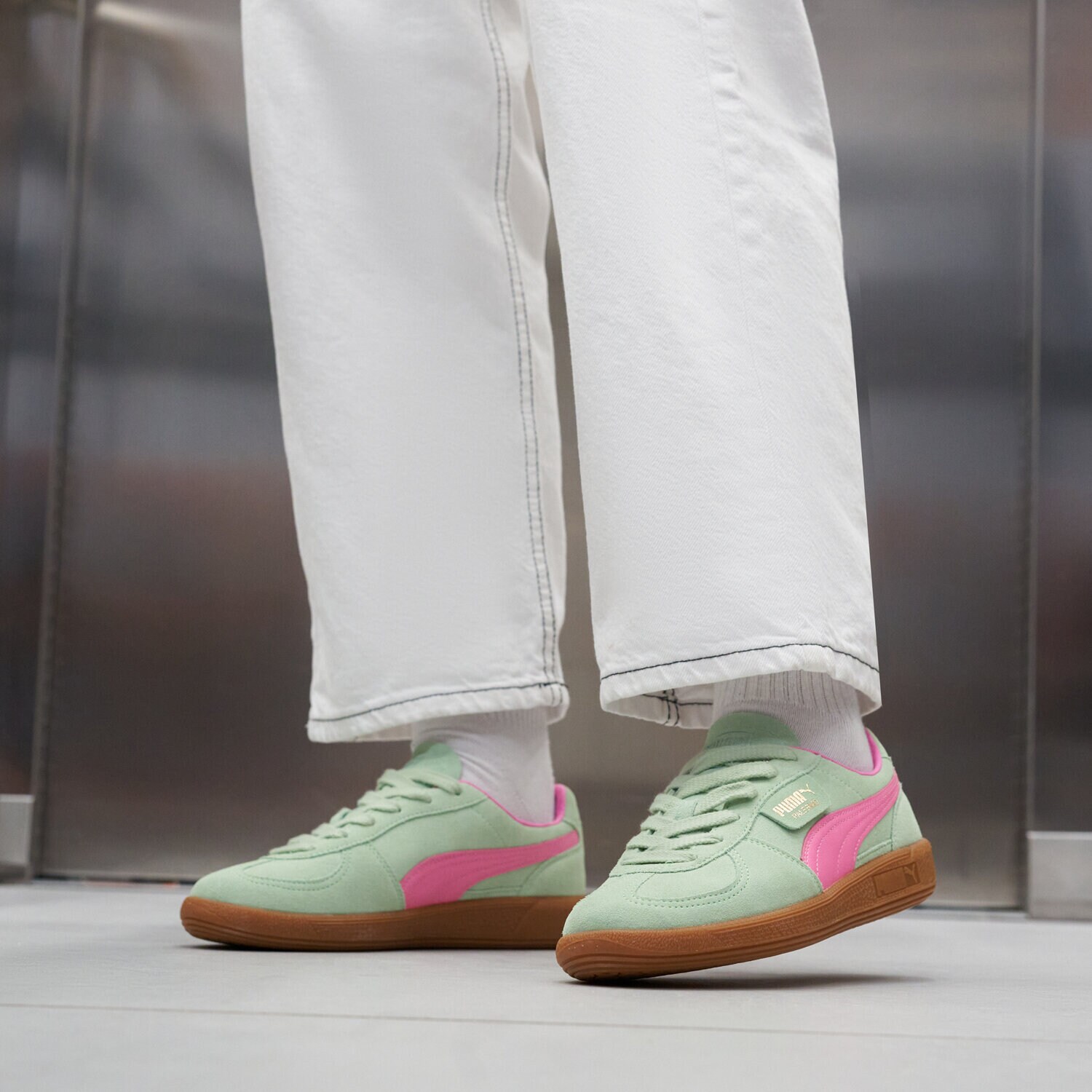 PUMA PALERMO 39646302 ZIELONY | Damskie Sneakersy w Sizeer