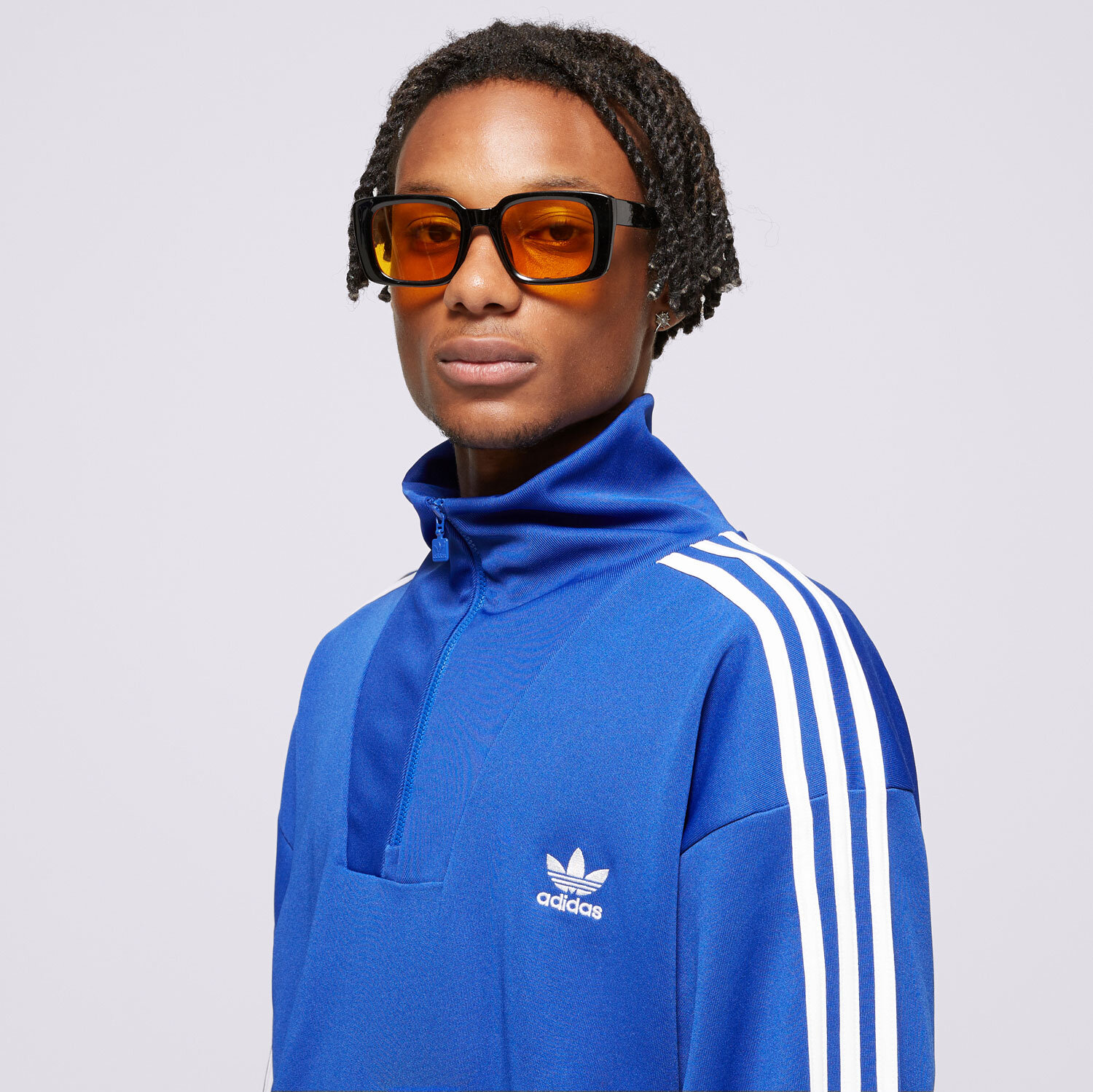 ADIDAS BLUZA ROZPINANA FUNNELNECK TT IX5216 NIEBIESKI | Męskie