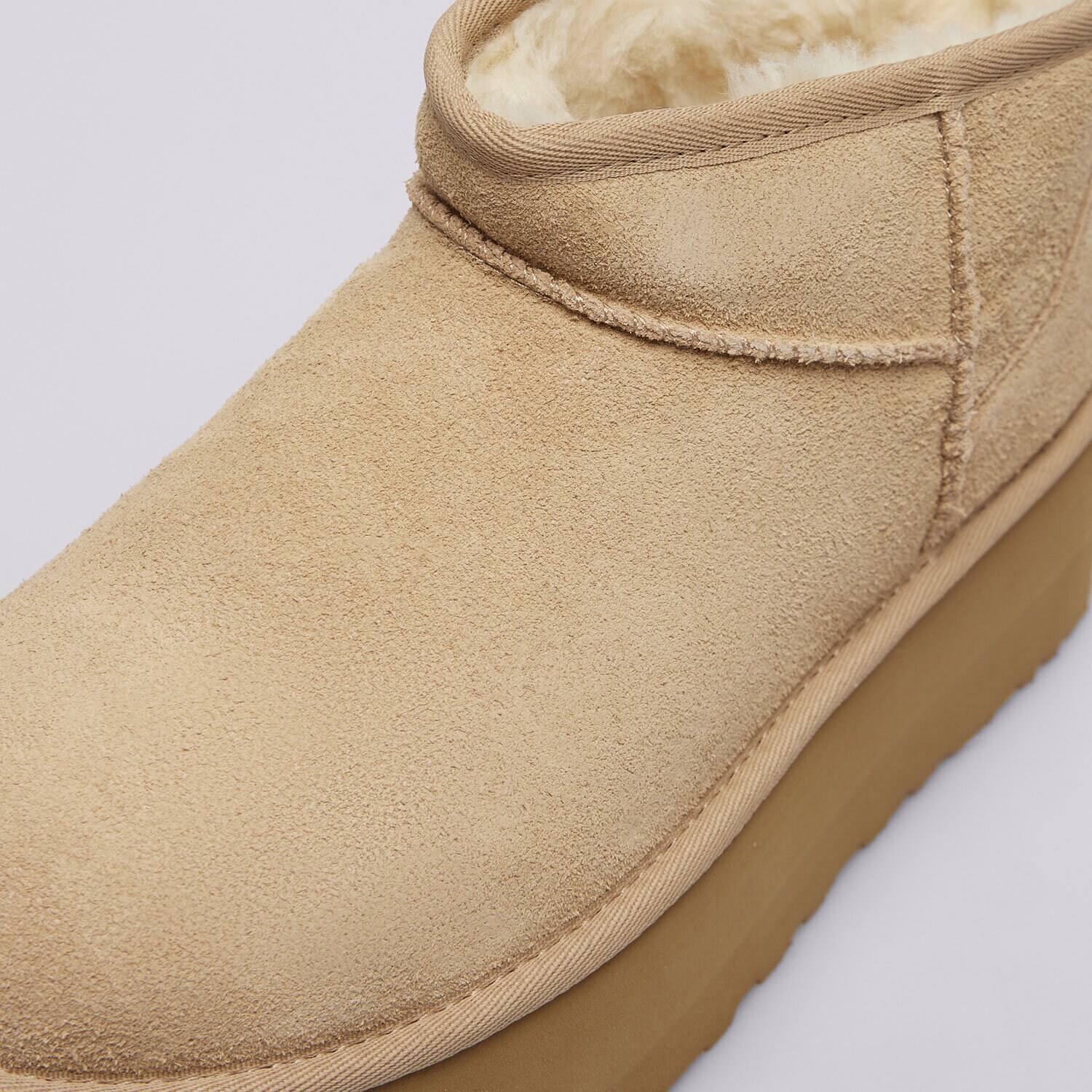 ミドルブーツ UGG Women Boots 1135092 CLASSICULTRAMINI PLATFORMSAN Beige UGG-Classic-Ultra-Mini-