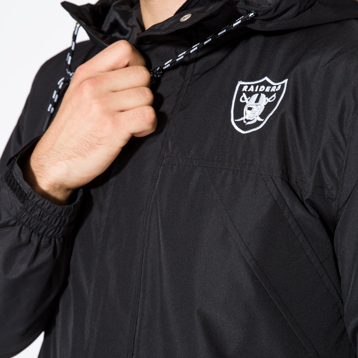 NEW ERA RAIDERS ジャケット ブラック Bombery New Era Las Vegas Raiders NFL Satin Black Bomber