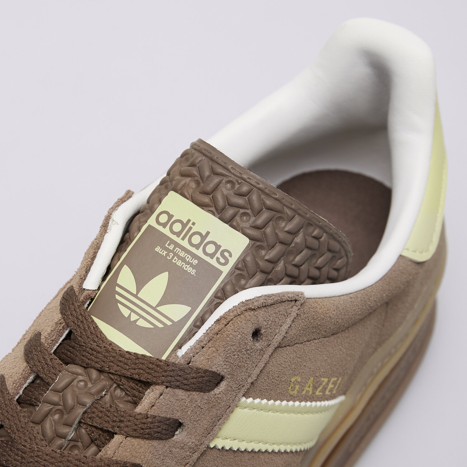 adidas gazelle silver green womens adidas Originals Gazelle Spikeless Golf Shoes - Dark Brown/Chalk White/Gum-  JQ7747