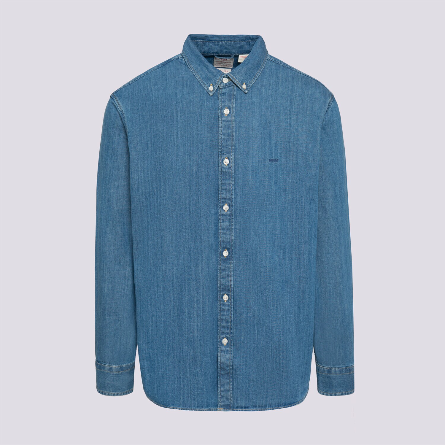 Levi's Koszula Authentic Button Down Med Indigo - Flat Finis