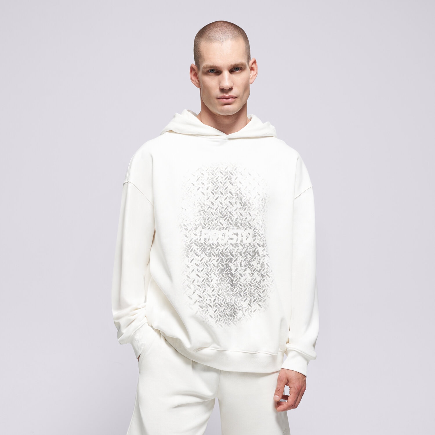 Prosto Bluza Z Kapturem Hoodie Grade White