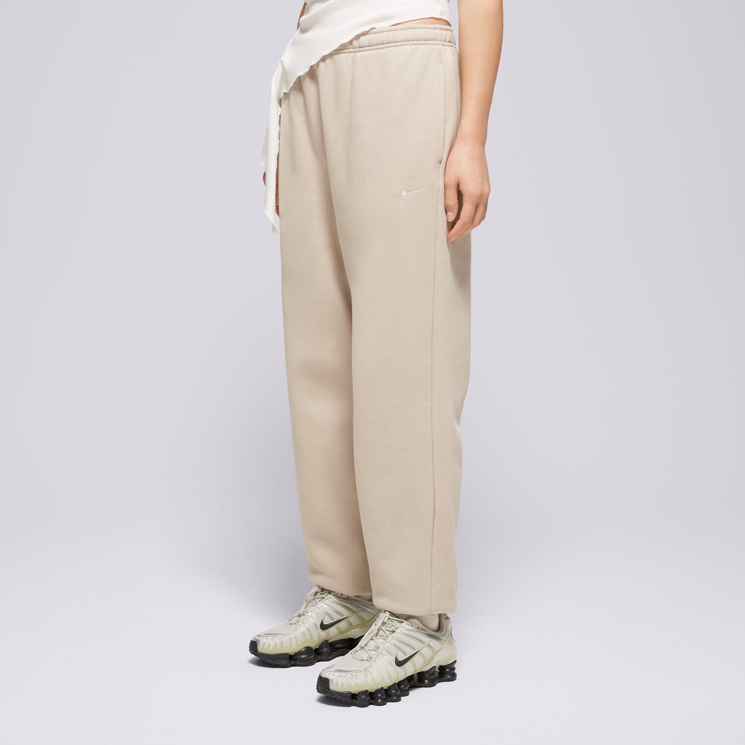 Nike Spodnie W Nk Studio Flc Mw Hr Os