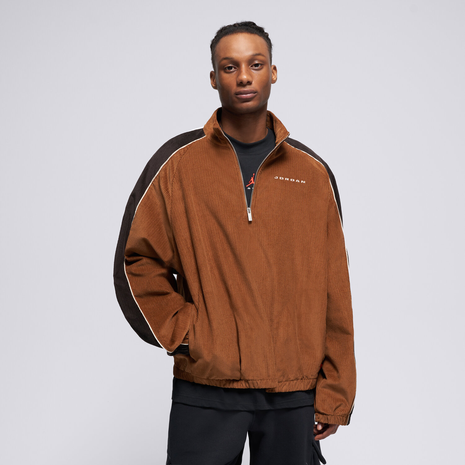 Jordan Bluza M J Flt Cord Half Zip