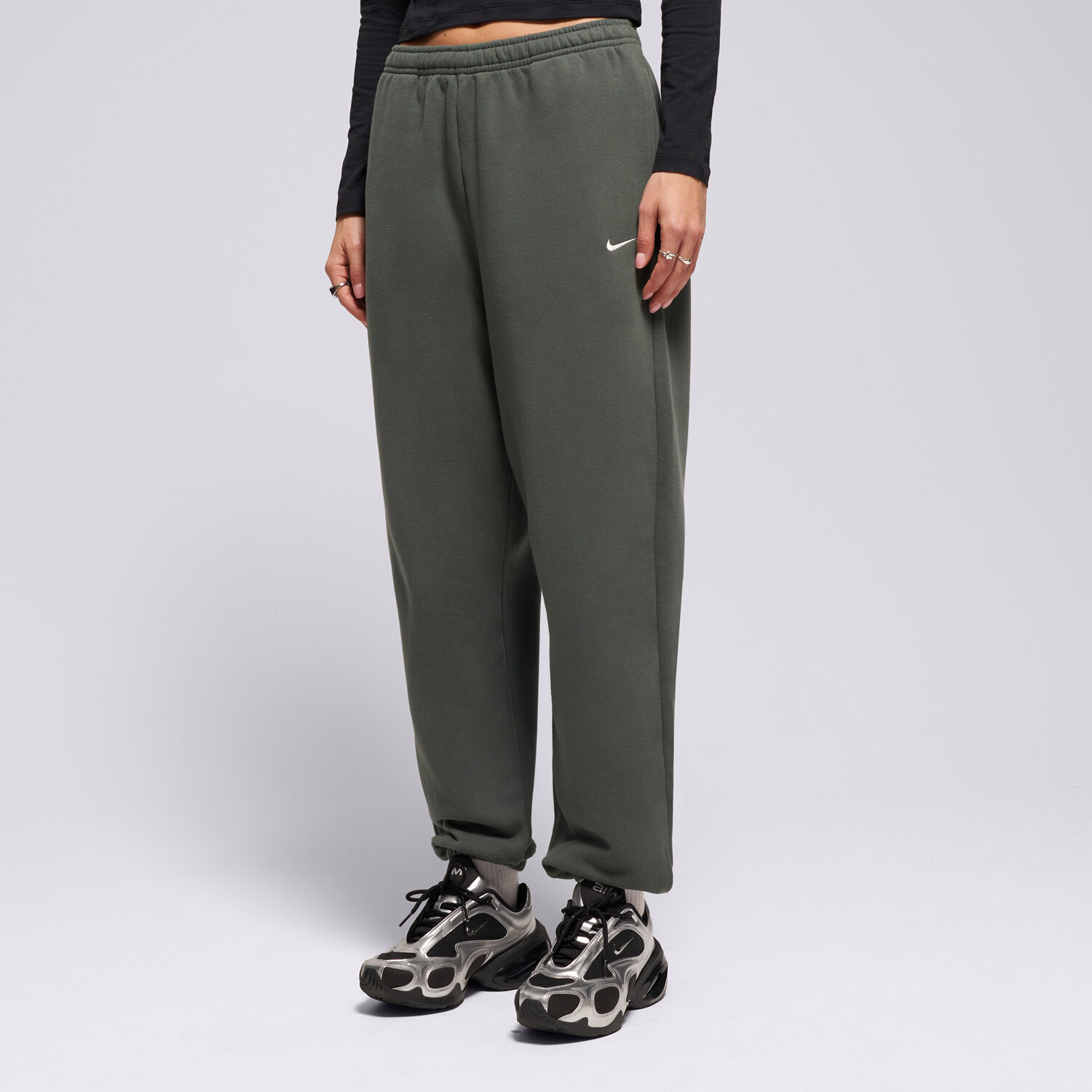 Nike Spodnie W Nk Stdo Flc Mw Hr Os Cff Pnt