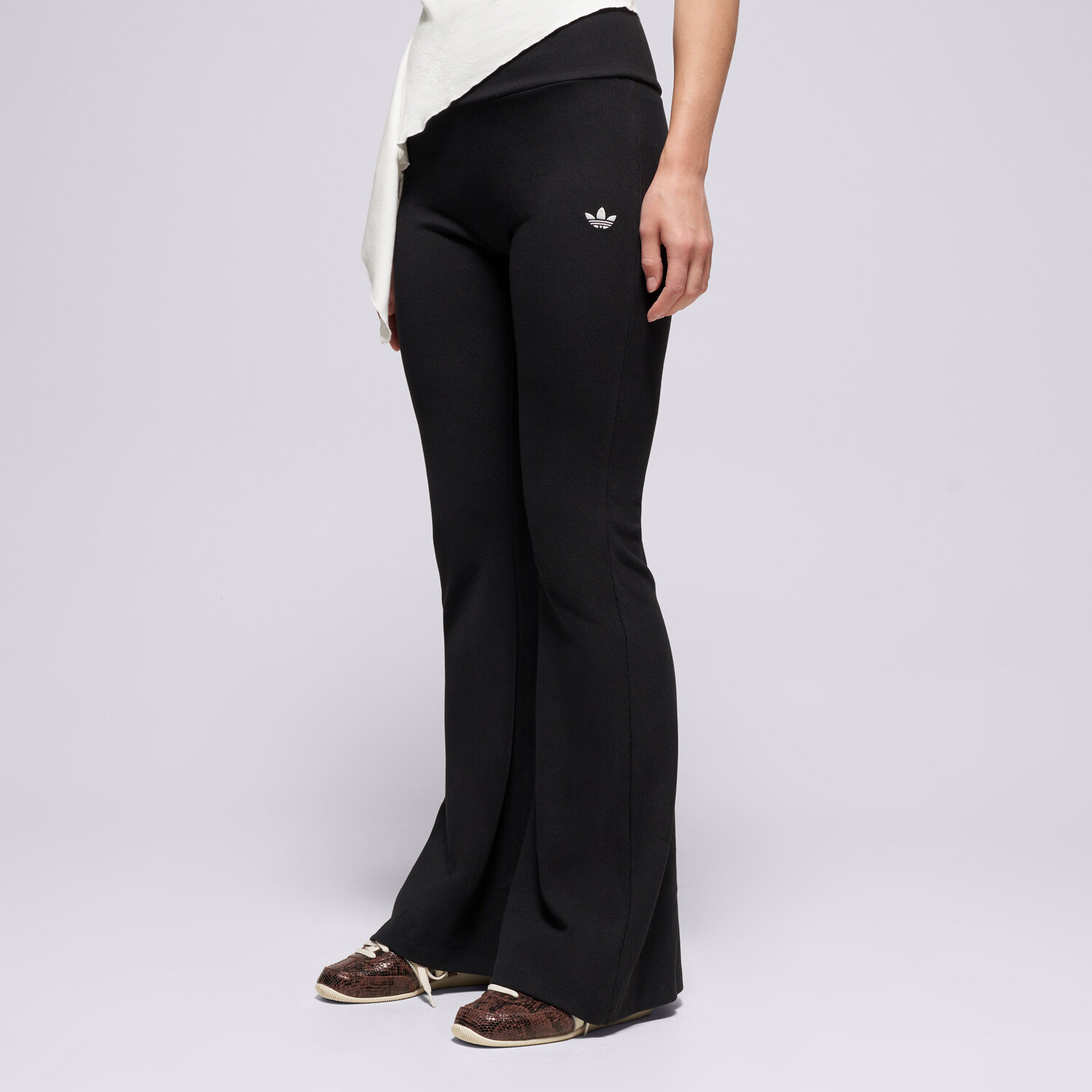 Adidas Spodnie Ess Rib Flared Leggings Tights