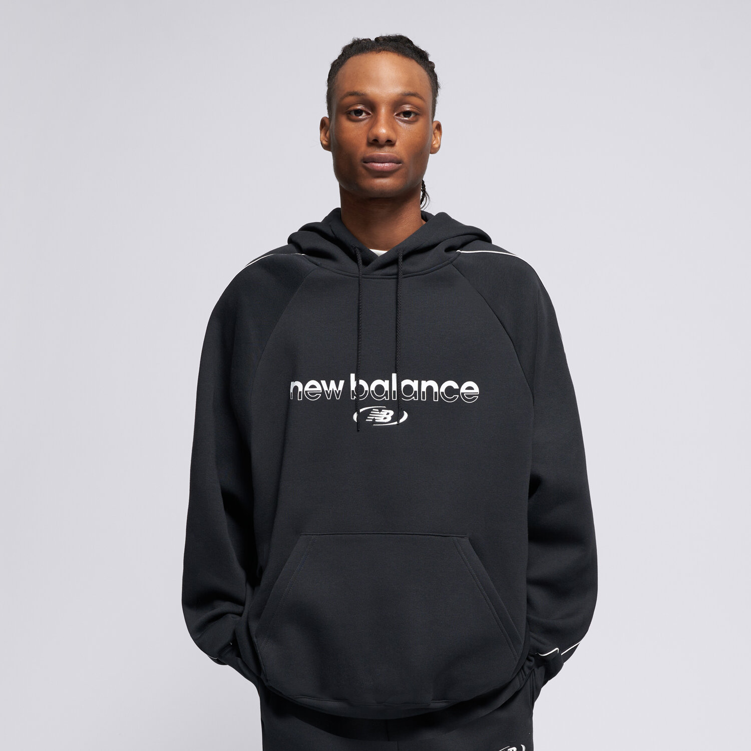 New Balance Bluza Z Kapturem Trackside Fleece Hoodie