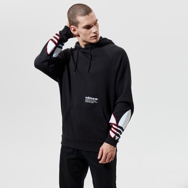 ADIDAS BLUZA Z KAPTUREM TRICOL HOODY GN3570 | kolor czarny | Męskie Bluzy |  Odzież w ✪ Sklep Sizeer ✪