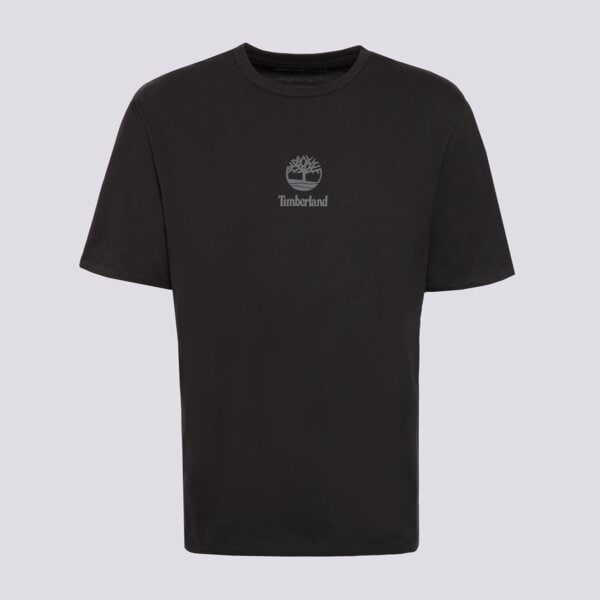 Timberland T-Shirt New Small Logo Print Ss Tee Black Pavemen