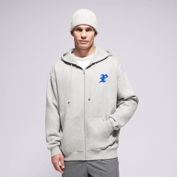 Prosto Bluza Rozpinana Zip Hoodie Ghotic P Gray