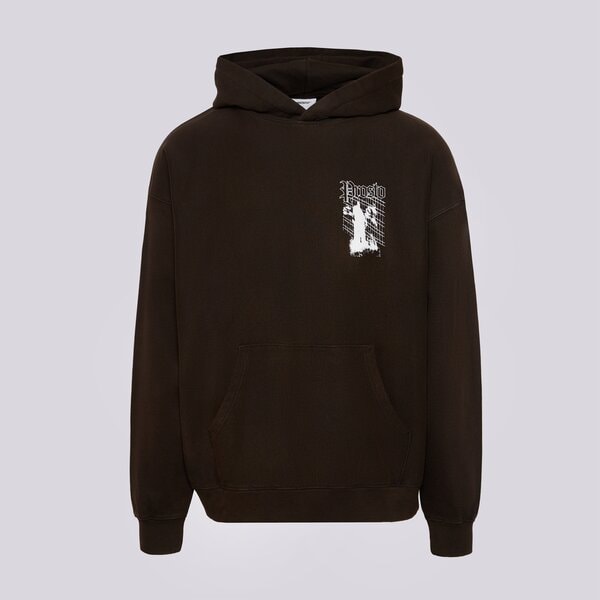 Prosto Bluza Z Kapturem Hoodie Shadow Washed Black