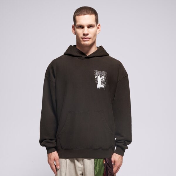 Prosto Bluza Z Kapturem Hoodie Shadow Washed Black