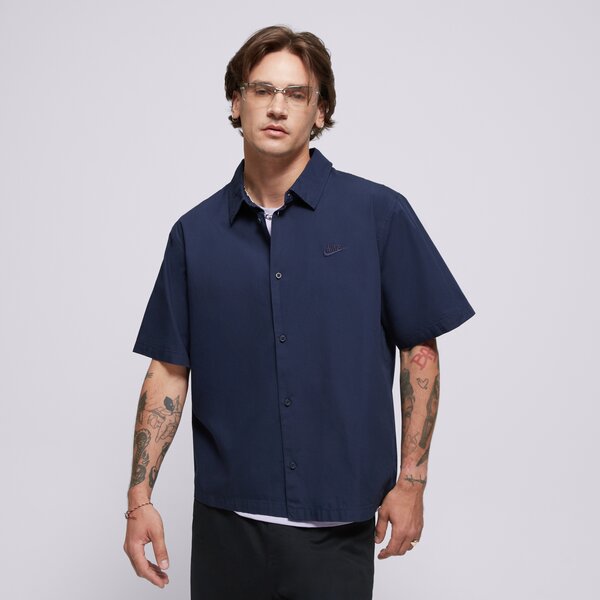 Nike Koszula M Nk Club Ss Btn Shirt Wsh