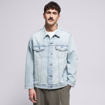 Levi's Kurtka Relaxed Fit Trucker Light Indigo - Worn In
