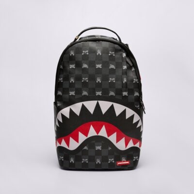 Sprayground Plecak Peeking Character Check Grey Backpack