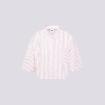 Nike Koszula W Nsw Offln Wvn Ppln Strp Ss