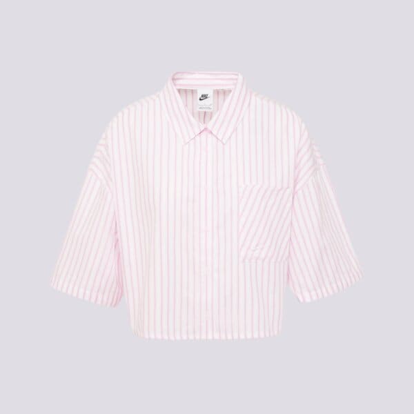 Nike Koszula W Nsw Offln Wvn Ppln Strp Ss